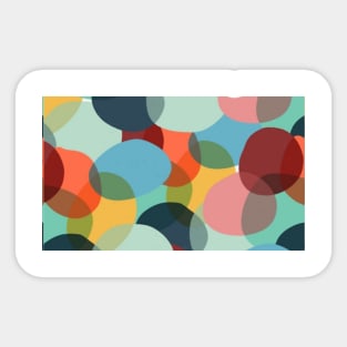 Overlaying Colorful Circles Sticker